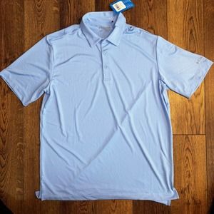 NEW Columbia Golf Polo Shirt Mens Large Polo Performance With Tags‎ Blue